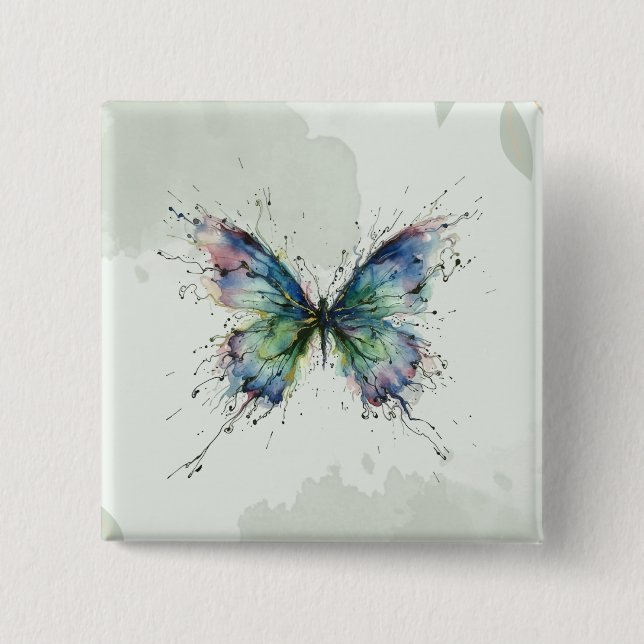 Schmetterling Button (Vorderseite)