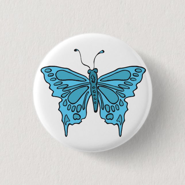 Schmetterling Button (Vorderseite)