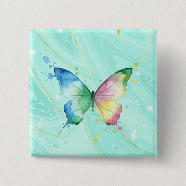 Schmetterling Button (Vorderseite)