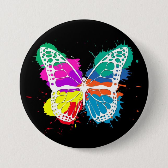 Schmetterling Button (Vorderseite)
