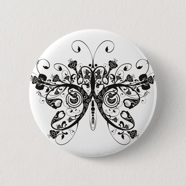 Schmetterling Button (Vorderseite)