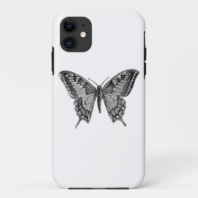 Schmetterling Case-Mate iPhone Hülle (Rückseite)