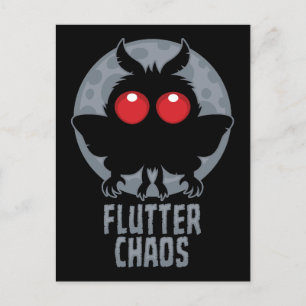 Schmetterling Chaos Mothman Kryptische Legende Postkarte