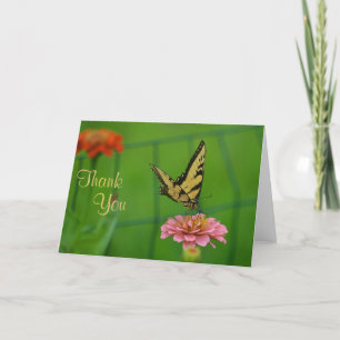 Schmetterling danken Ihnen zu kardieren Dankeskarte