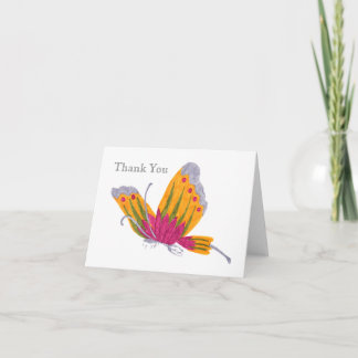 Schmetterling danken Ihnen zu kardieren Dankeskarte