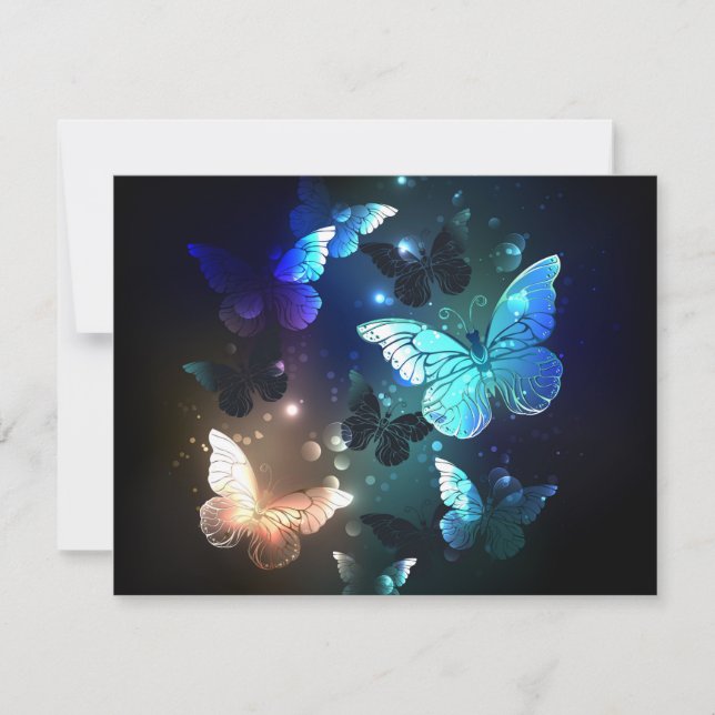 Schmetterling Dankeskarte (Vorderseite)