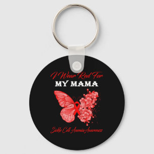 Schmetterling, den ich für meine Mama-Sichelzellan Schlüsselanhänger