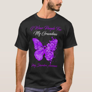Schmetterling, den ich für meine Oma-Essdisko Lila T-Shirt