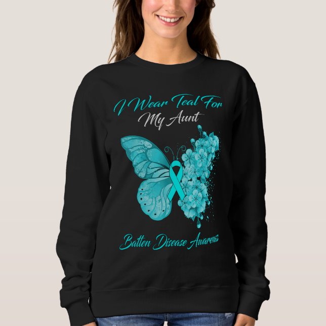 Schmetterling, den ich für meine Tante-Batten-Kran Sweatshirt (Vorderseite)