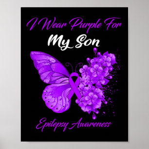 Schmetterling, den ich für meinen Sohn Epilepsy Aw Poster