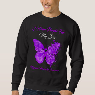 Schmetterling, den ich für meinen Sohn Lila trage Sweatshirt