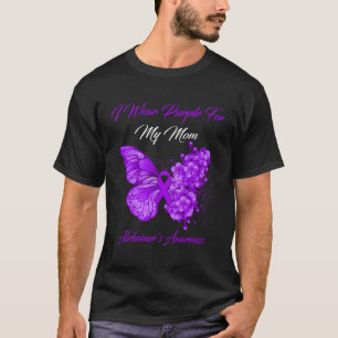 Schmetterling, den ich Lila für meine Mama Alzheim T-Shirt