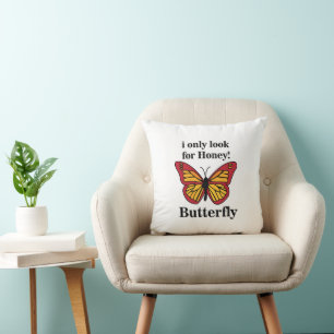 Schmetterling, den ich nur nach Honig-Schmetterlin Kissen