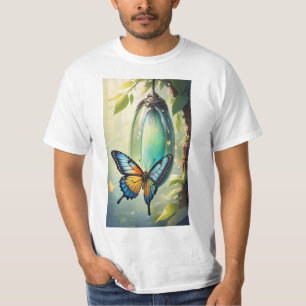 Schmetterling, der aus seinem Chrysalis-Macro-Schu T-Shirt