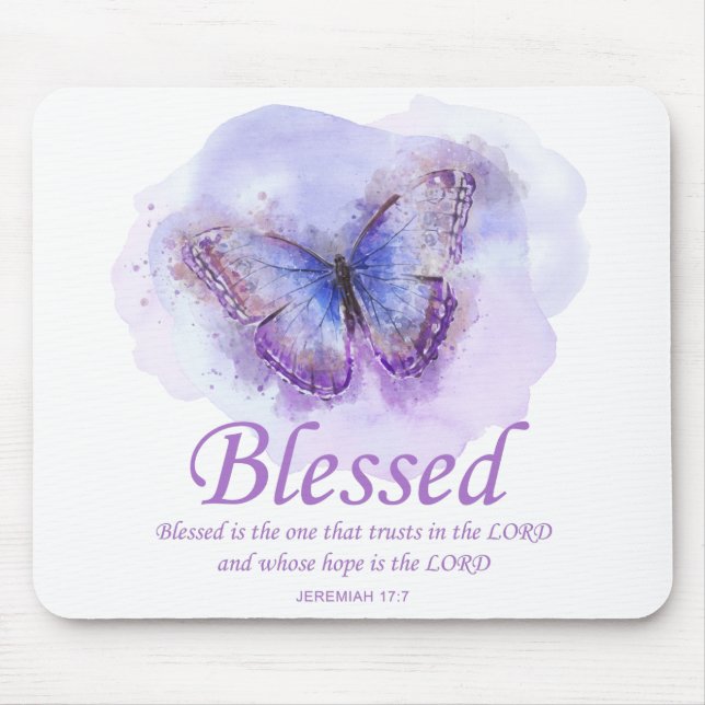 Schmetterling der Christlichen Bibel für Frauen: G Mousepad (Vorne)
