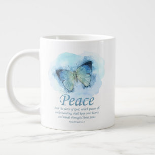 Schmetterling der Christlichen Verse für Frauen:F Jumbo-Tasse