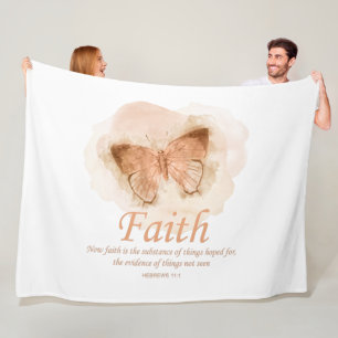 Schmetterling der Christlichen Verse für Frauen:G Fleecedecke