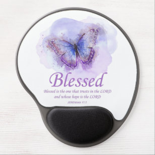 Schmetterling der Christlichen Verse für Frauen:ge Gel Mousepad