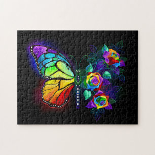 Schmetterling der Regenbogenblume