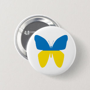 Schmetterling der Ukraine Button