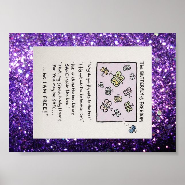 Schmetterling des Freedom Poster (Vorne)