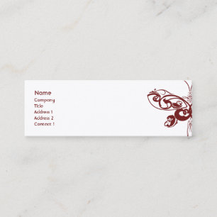 Schmetterling - dünn mini visitenkarte