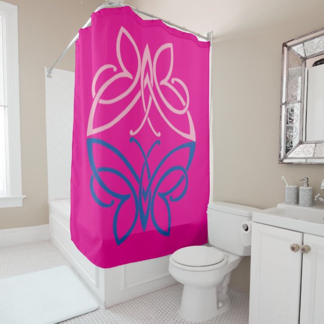 Schmetterling Duschvorhang (Beispiel)