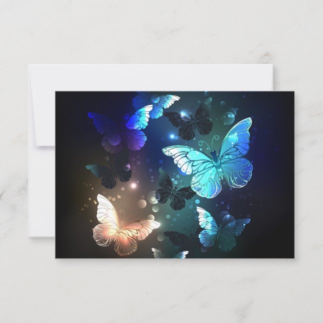 Schmetterling Einladung (Vorderseite)
