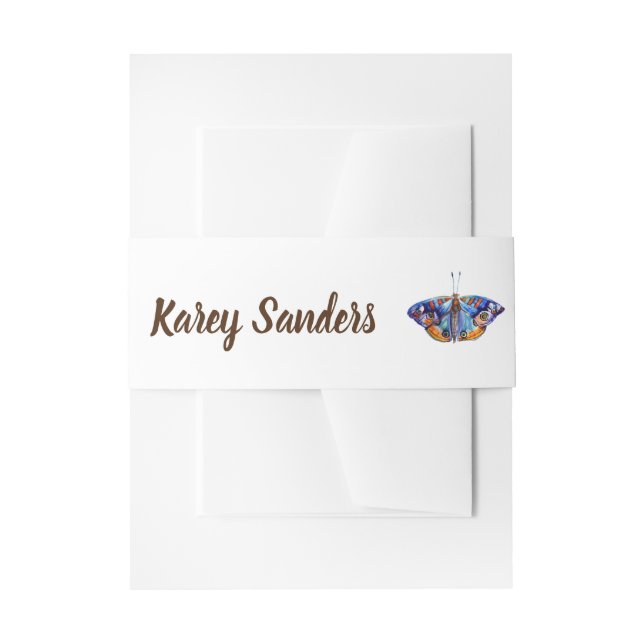 Schmetterling Einladungsbanderole (Vorderseite Beispiel)