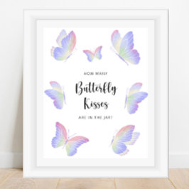 Schmetterling erraten, wie viele Schmetterlingsküs Poster