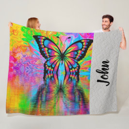 Schmetterling Fleecedecke