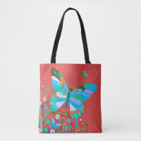 Schmetterling & Floral Abstrakt Tote Bag