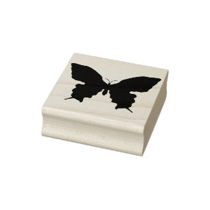 Schmetterling Frack Silhouette Briefmarke Gummistempel