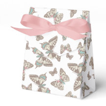 Schmetterling-gemusterte Gastgeschenk Hochzeit