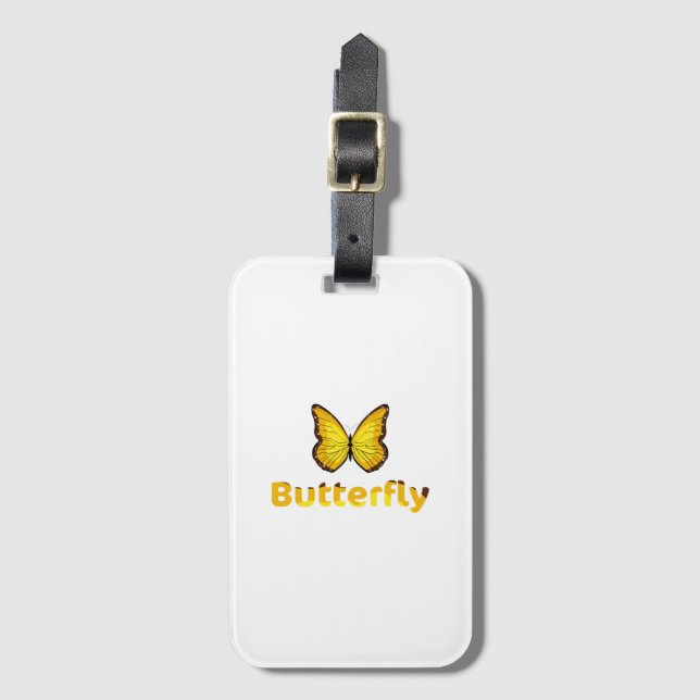 Schmetterling Gepäckanhänger (Vorderseite Vertikal)