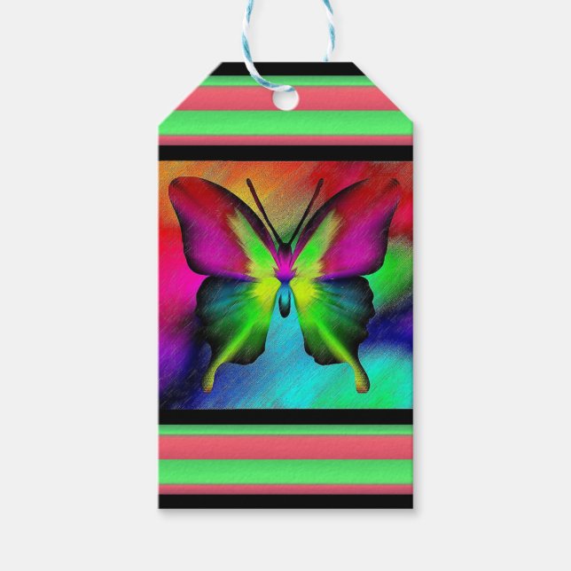 Schmetterling Geschenkanhänger (Vorderseite)