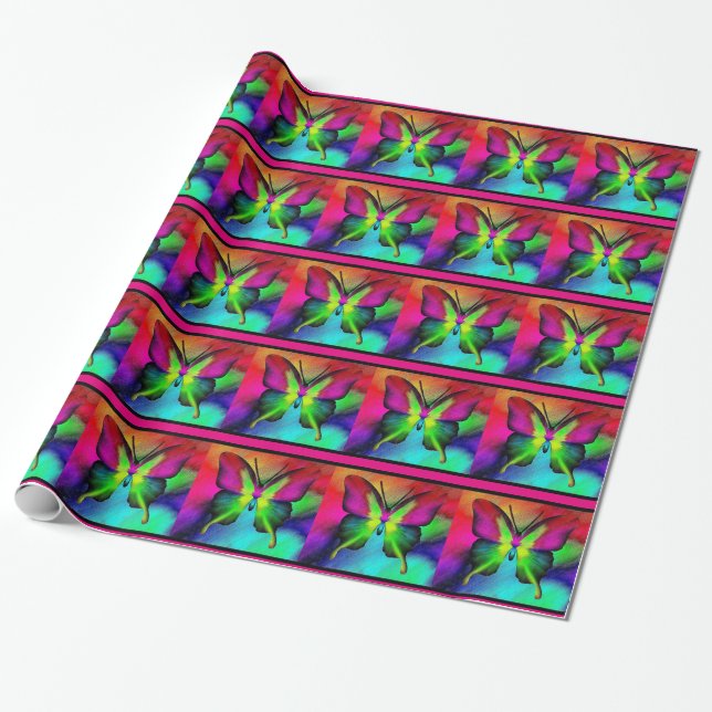 Schmetterling Geschenkpapier (Ungerollt)