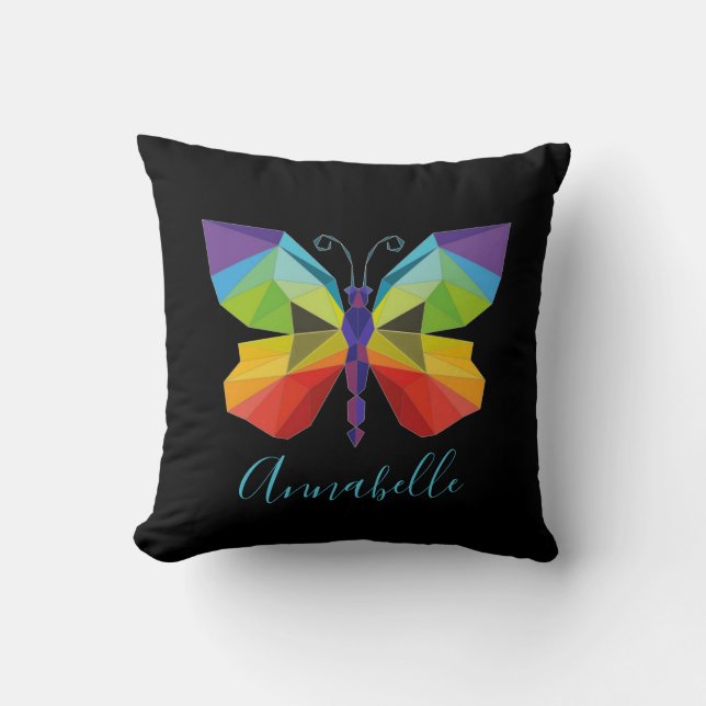 Schmetterling gestrichen, personalisiert kissen (Vorderseite)