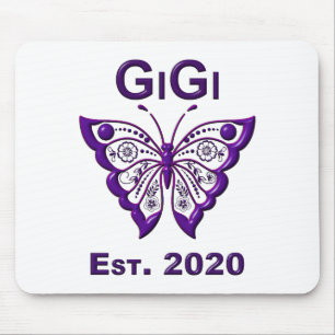 Schmetterling Gigi "Est 2020" Mousepad