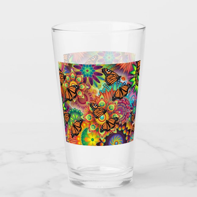 Schmetterling Glas (Vorderseite)