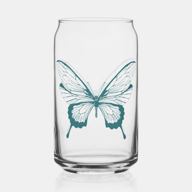 Schmetterling Glas Dose (Vorderseite)