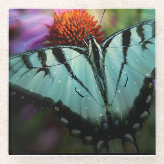 Schmetterling Glasuntersetzer (Vorderseite)