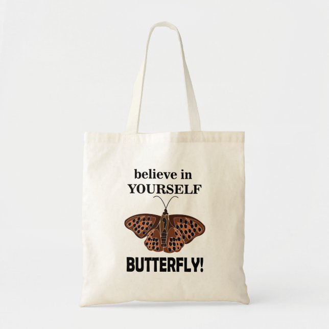 Schmetterling glaubt an euch selbst Schmetterling Tragetasche (Vorne)
