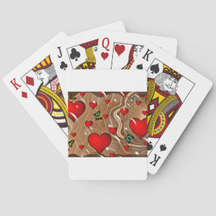 Schmetterling & Gold Spielkarten