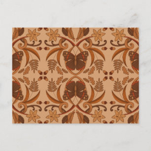 Schmetterling Goldbraun Herbst Herbst Postkarte