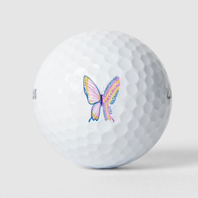 Schmetterling Golfball (Vorderseite)
