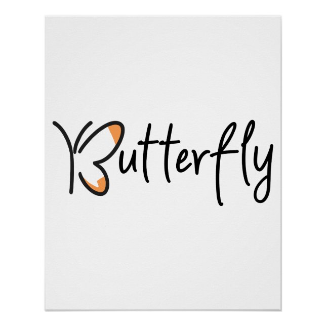 Schmetterling Grafikdesign, Schmetterling Poster (Vorderseite)