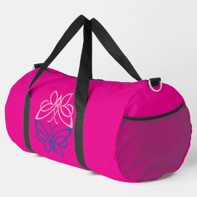 Schmetterling Groß Duffle Bag (Rechte Ecke)
