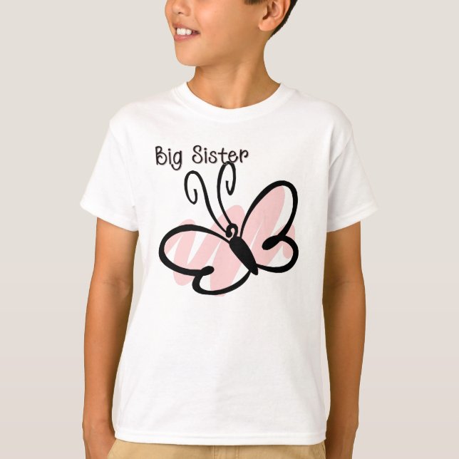 Schmetterling - große Schwester T-Shirt (Vorderseite)