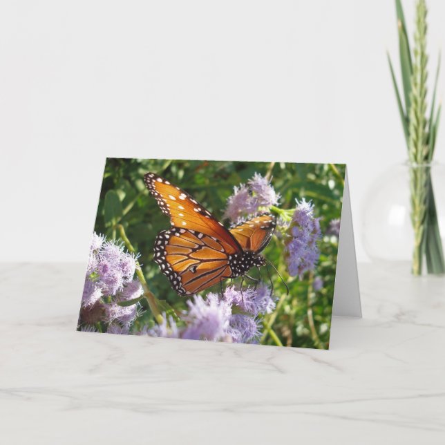 Schmetterling Herzensstolz auf deine Uni Kind Karte (Vorderseite)